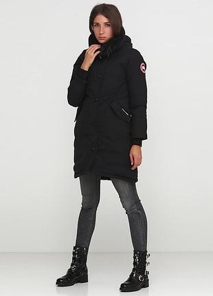 Парка женская canada goose черная