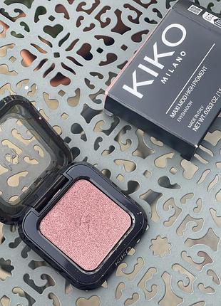 Тіні для повік kiko milano maxi mod high pigment eyeshadow у відтінку 37 melting mauve