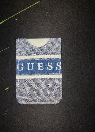 Картхолдер guess монограм синій