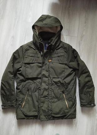Куртка чоловіча g-star raw 5204-01 оригінал з капюшоном, розмір l, колір хакі