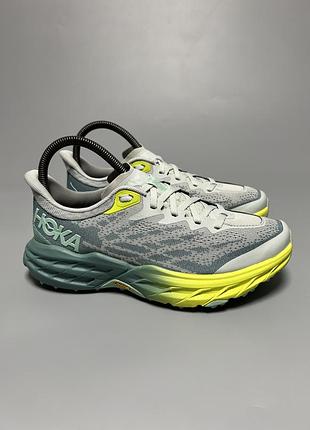 Трейлові бігові кросівки на широку стопу hoka one one speedgoat 5 wide оригінал 1123160 mtll