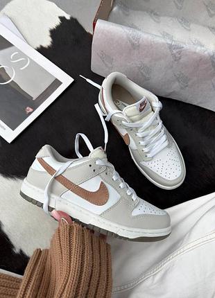 Кроссовки nike dunk low retro phantom/light