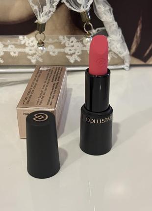 Матова помада для губ collistar puro rossetto lipstick matte у відтінку 28 rosa pesca (персикова троянда)