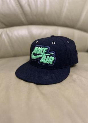 Бейсболка чоловіча nike air з вовни, темно-синя