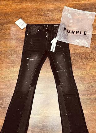 Джинси  purple flared чорні