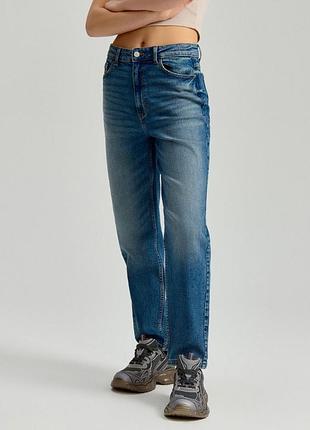 Джинси жіночі zara mom fit сині s/xs