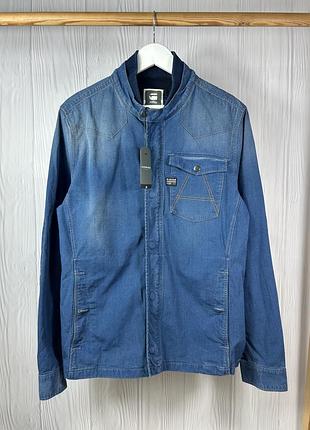 G-star raw crotch overshirt куртка джинсова овершот з гарним дизайном розмір l