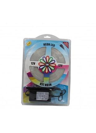 Лента силиконова led neon белая 5m white 12v-220v art 0719 (40)
