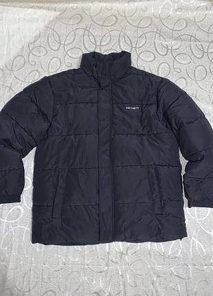 Чоловічий чорний зимовий пуховик carhartt wip danville jacket. xl