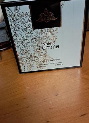 Парфумована вода note 5 femme eau de parfum 100 мл для жінок("шанель 5"