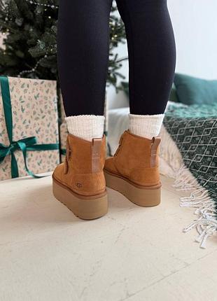 Женские угги ugg neumel platform chukka chestnut 6