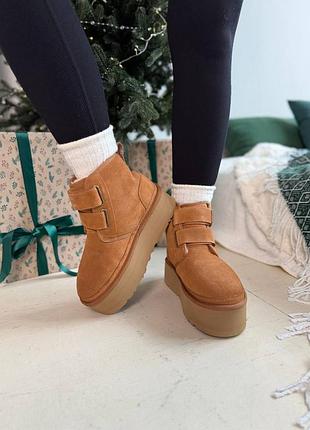 Женские угги ugg neumel platform chukka chestnut 4