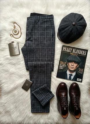 Стильні чоловічі брюки в клітку shelby & sons