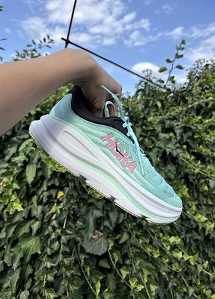 Кросівки жіночі hoka bondi 9 бірюзові, 40 розмір