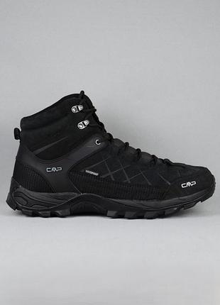 Cmp rigel mid trekking waterproof gore-tex ботинки мужские трекинговые туристические кожа замша непромокаемые мембранные 45-46 р/30.5см salomon