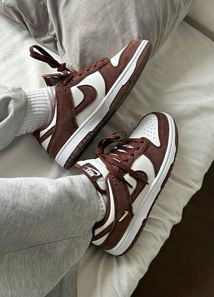 Кроссовки женские и мужские найк nike sb dunk sail brown
