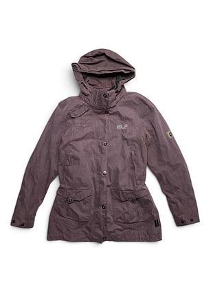 Жіноча куртка парка jack wolfskin texapore 3 в 1 outdoor gorpcore фіолетова m