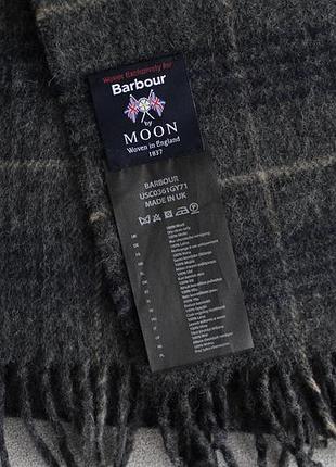 Чудовий шарф в клітинку barbour moon 100% вовна