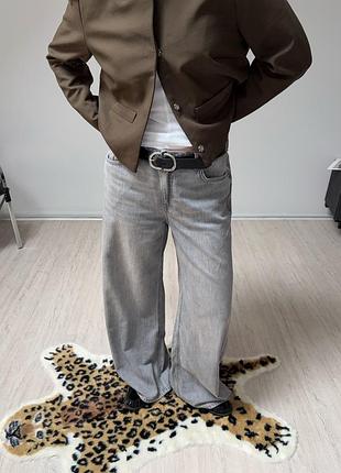 Джинси wide regular waist h&m 4