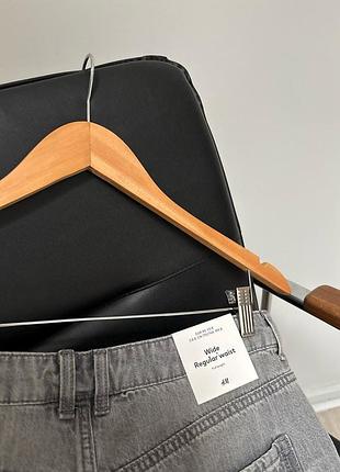 Джинси wide regular waist h&m 9