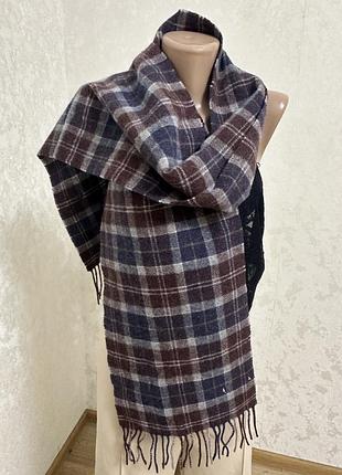 Barbour вовняний шарф в клітинку