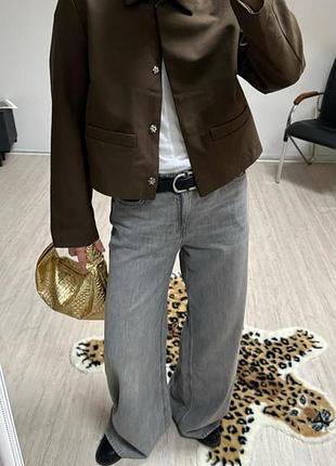 Джинси wide regular waist h&m