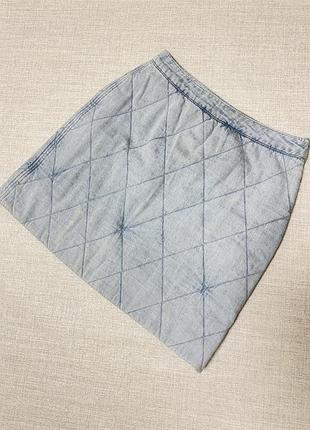 Жіноча спідниця міді marc o‘polo denim, блакитна, стьобана