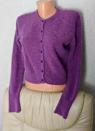 Кардиган жіночий american vintage  бузковий вовняний з альпаки кофта з вовни люкс бренд кофточка розмір s