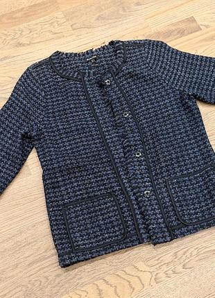 Жакет жіночий massimo dutti сірий в гусячу лапку