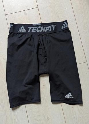 Чоловічі компресійні шорти (велосипедки) бренду adidas із лінійки techfit
