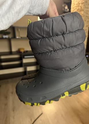 Черевики дитячі crocs зимові сірі 3