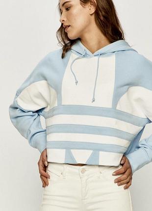 Худі жіноче adidas originals блакитне, розмір s, бавовна