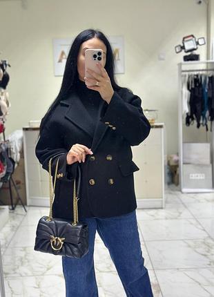 Пальто жіноче clothe італія чорне вовна