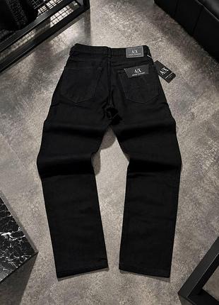 Джинси armani exchange (армані екскчендж), джинсові штани чорного кольору на щодень
