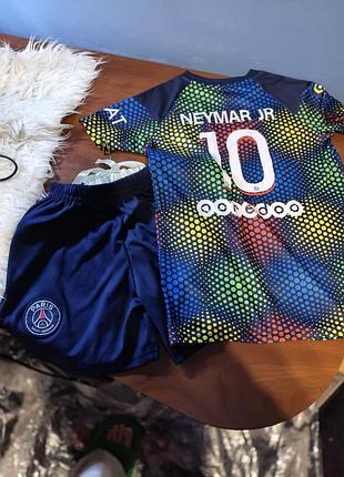 Футбольна форма для хлопчиків psg неймар jr №10 різнокольорова