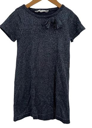 Сукня трикотажна темно-синього кольору від бренду h&m