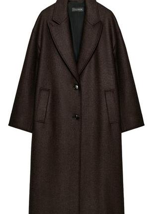 Пальто жіноче zara осіннє, коричневе