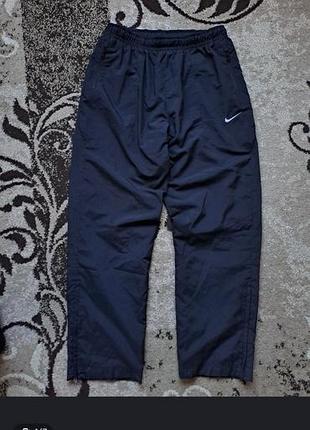 Чоловічі спортивні штани nike темно-сині з мембраною