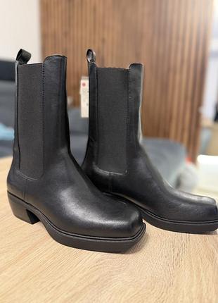 Чоботи жіночі bershka чорні 39 розмір