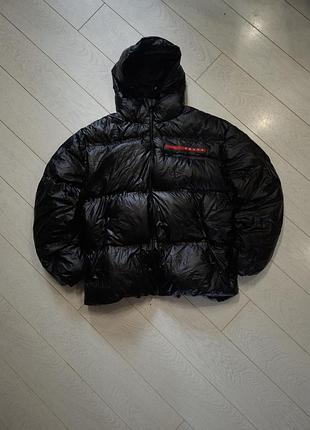 Prada light re-nylon чоловіча куртка прада пуховик xl зимова
