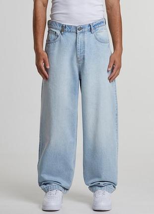 Джинси жіночі zy studios baggy wide-leg світло-блакитні