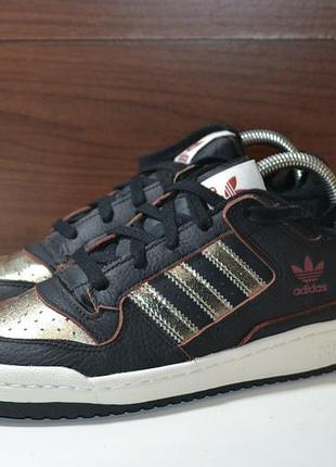 Adidas forum low cl 39-39.5р кроссовки кожаные демисезон