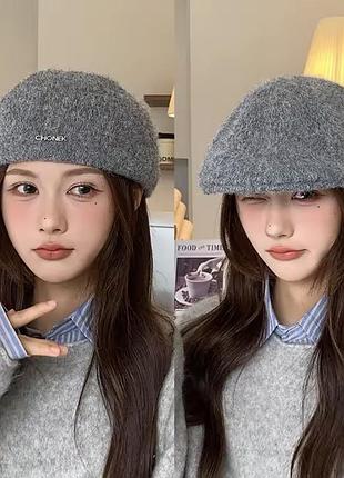 Берет жіночий kangol теплий сірий