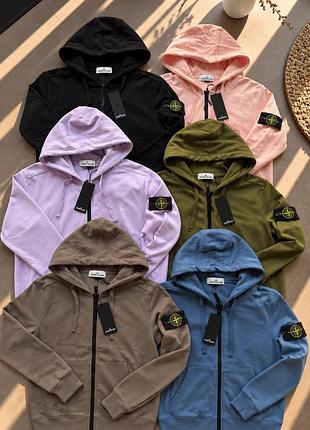 Чоловіче худі stone island на блискавці