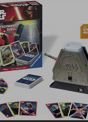 Настольная игра на реакцию и скорость с карточками star wars от ravensburger