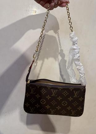 Сумка для жінок louis vuitton pochette accessoires коричнева