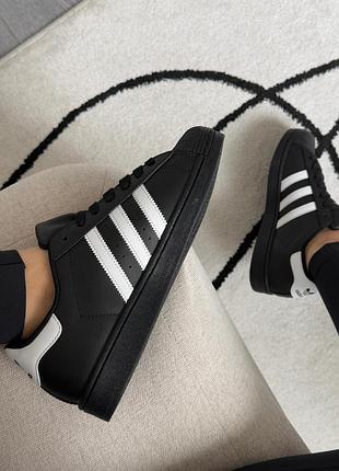Кросівки adidas superstar black/white