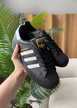 Кроссовки adidas superstar black/white 6
