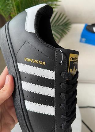 Кроссовки adidas superstar black/white 7