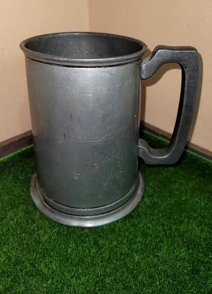 Старовинний пивний кухоль (танкард) «best english pewter»